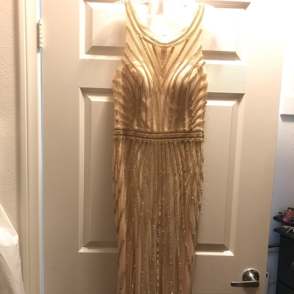 Beautiful Gold dress worn ones